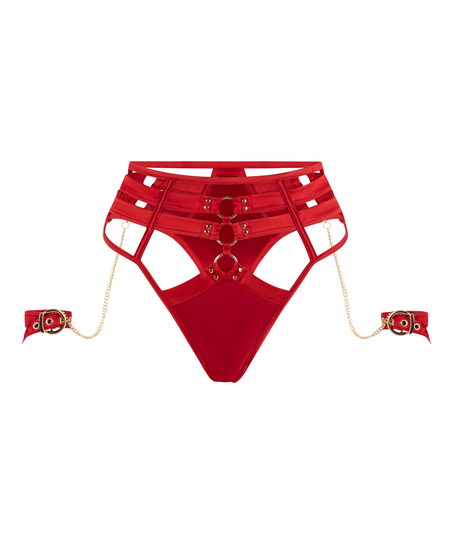 Hoog uitgesneden string met hoge taille Noeki, Rood