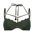 Haut de bikini &agrave; armatures pr&eacute;form&eacute; Scallop Glam, Vert
