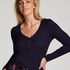 Pyjamatop lange mouwen, Blauw