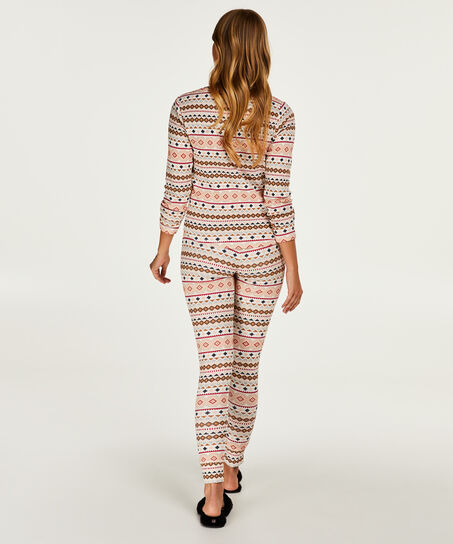 Cadeauset Lange Pyjama Set, Geel