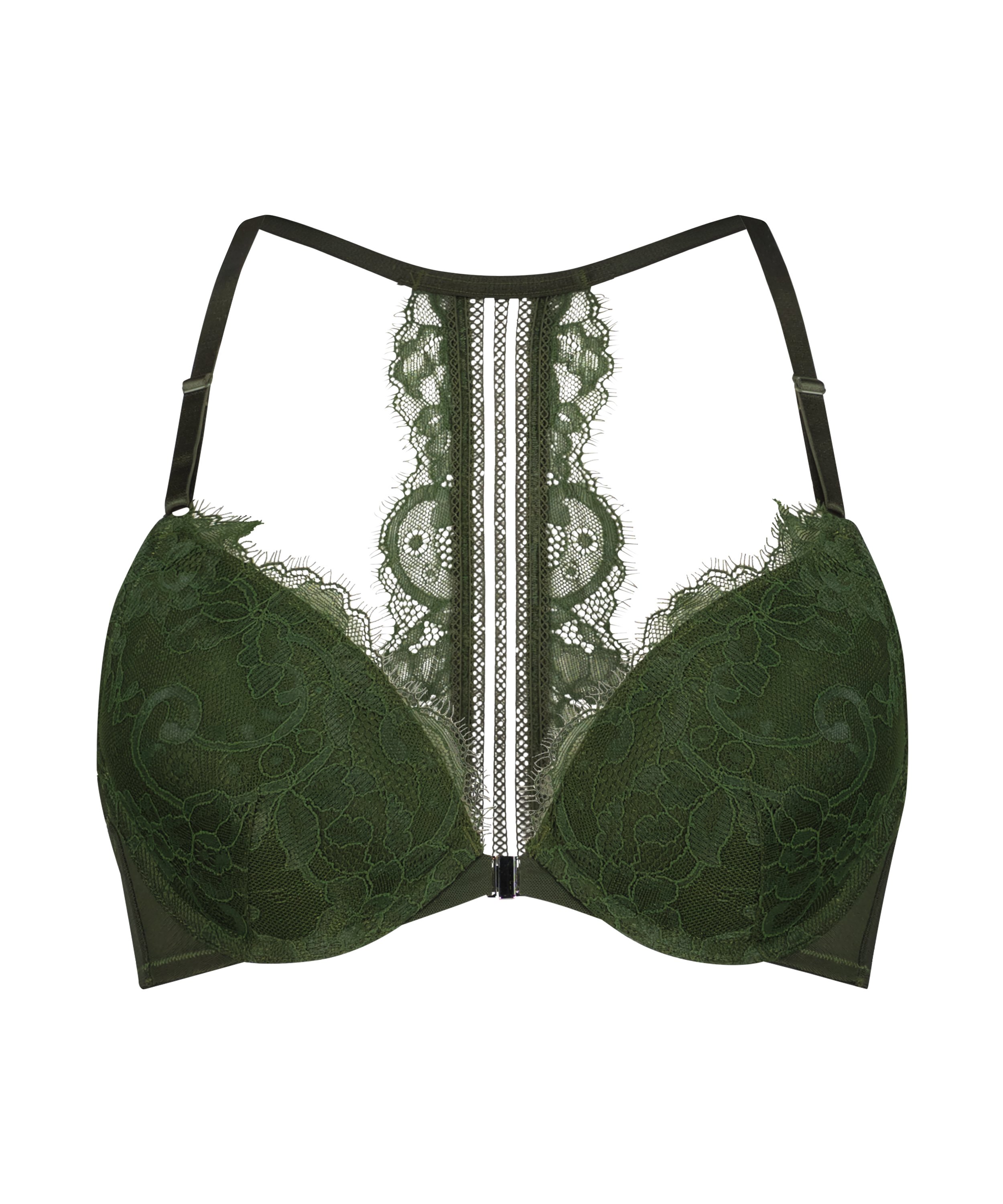 Soutien-gorge push-up à armatures préformé Saffron, Vert, main