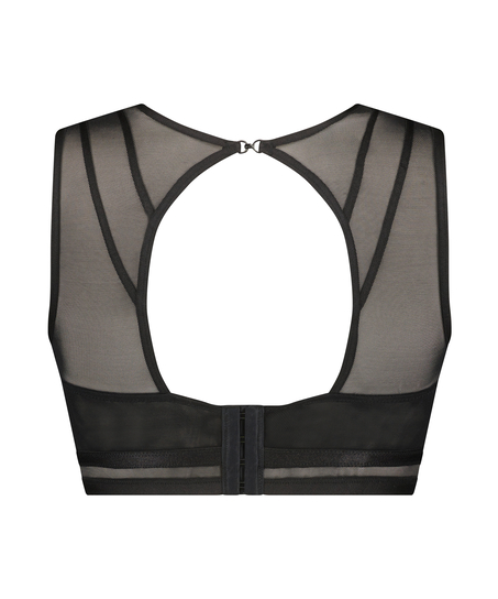 Brassière col montant Fiona, Noir