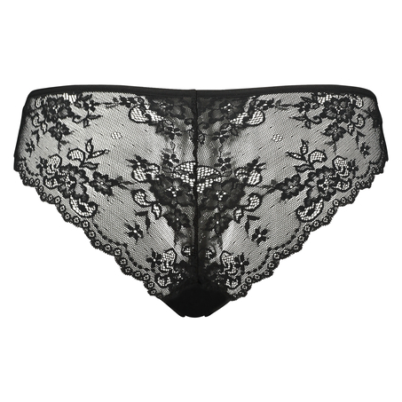Invisible brazilian Lace Back, Zwart