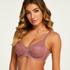 Soutien-gorge à armatures non-préformé minimiseur Nina, Pourpre