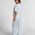 Pyjama Set Cotton Jersey Long, Bleu