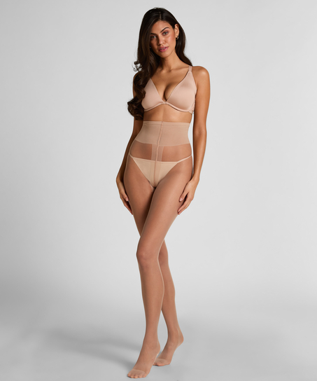 Collants 15 Deniers Seconde Peau, Brun