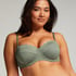 Voorgevormde beugel bikinitop Scallop Cup E +, Groen