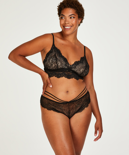 Hoog uitgesneden brazilian Sian, Zwart