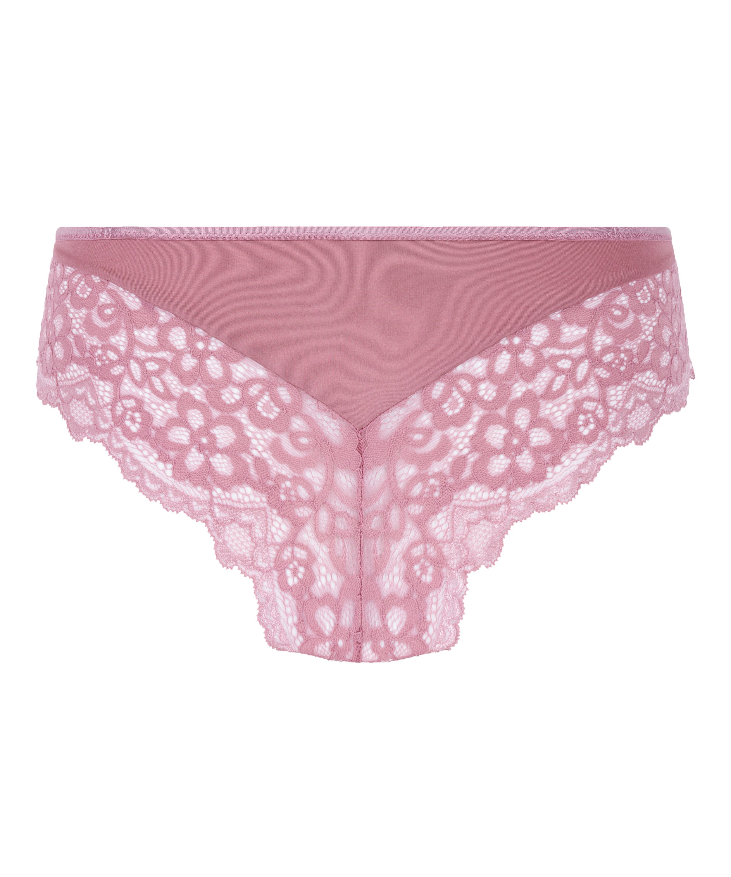 Slip br&eacute;silien Marine, Rose, main