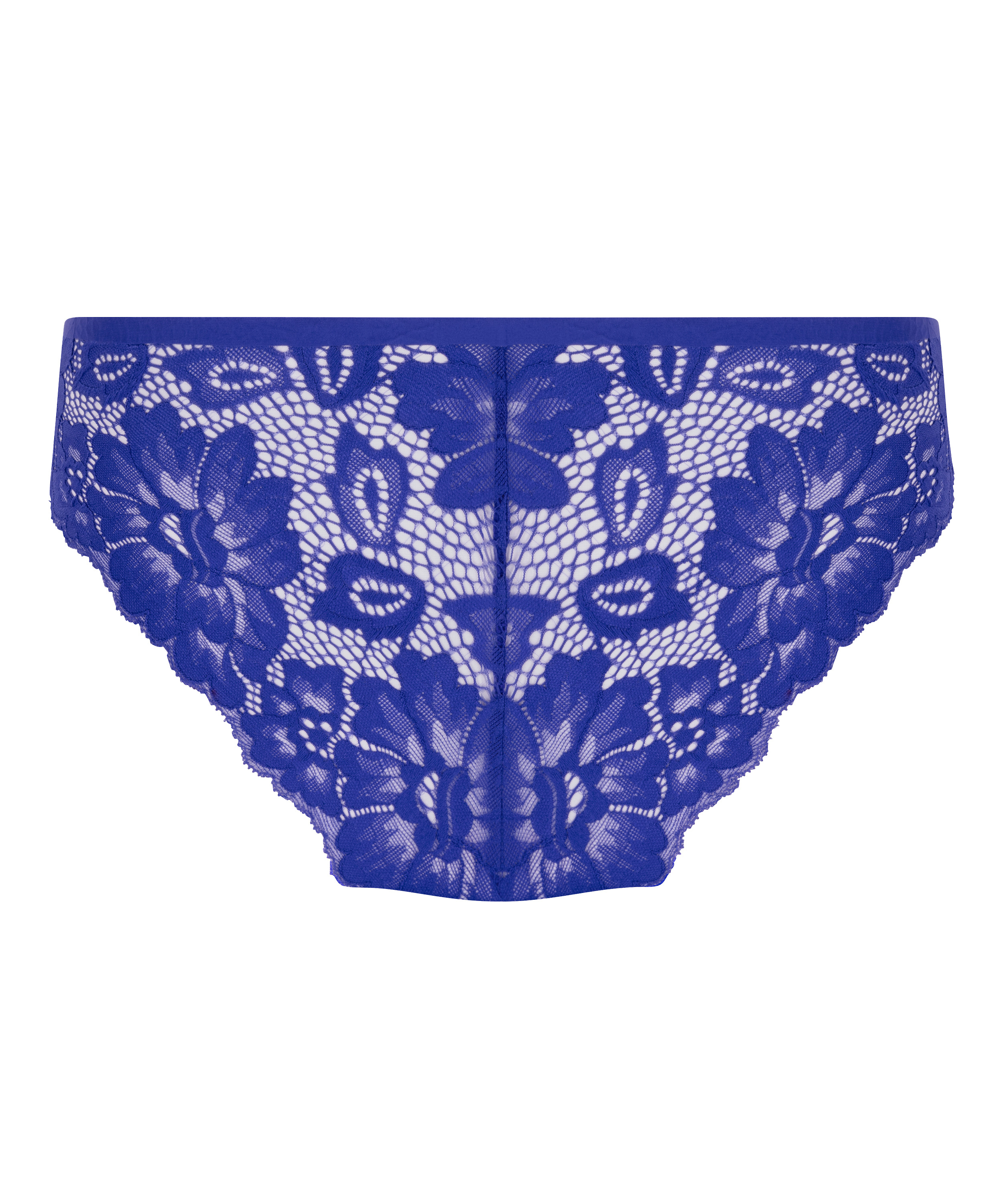 Slip br&eacute;silien Invisible Lace Back, Bleu, main