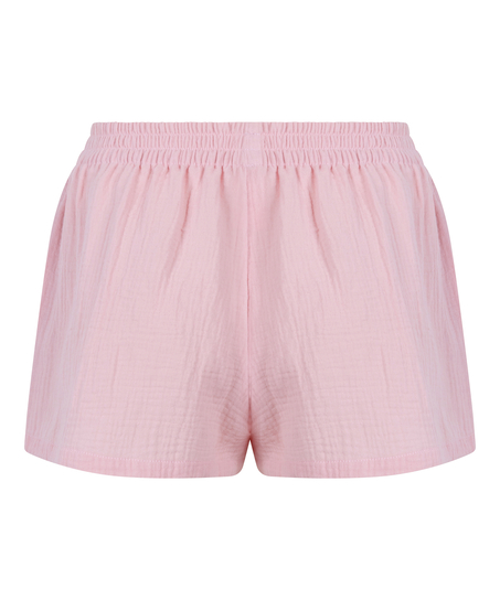 Short en mousseline, Rose