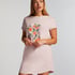 Nachthemd ronde hals, Roze