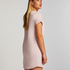 Chemise de nuit col rond, Rose