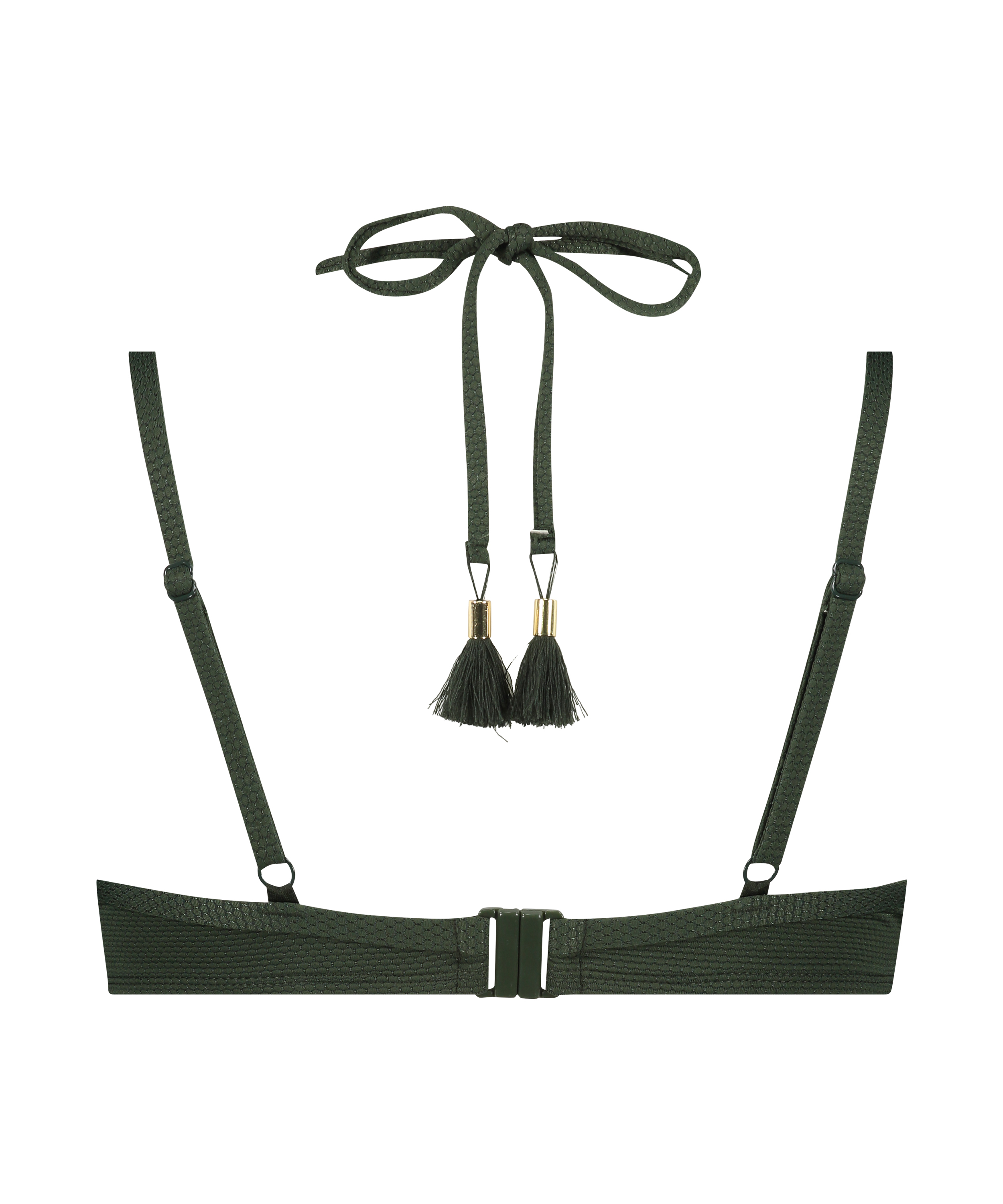 Haut de bikini &agrave; armatures pr&eacute;form&eacute; Scallop Glam, Vert, main