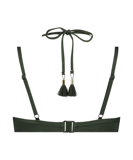 Haut de bikini &agrave; armatures pr&eacute;form&eacute; Scallop Glam, Vert