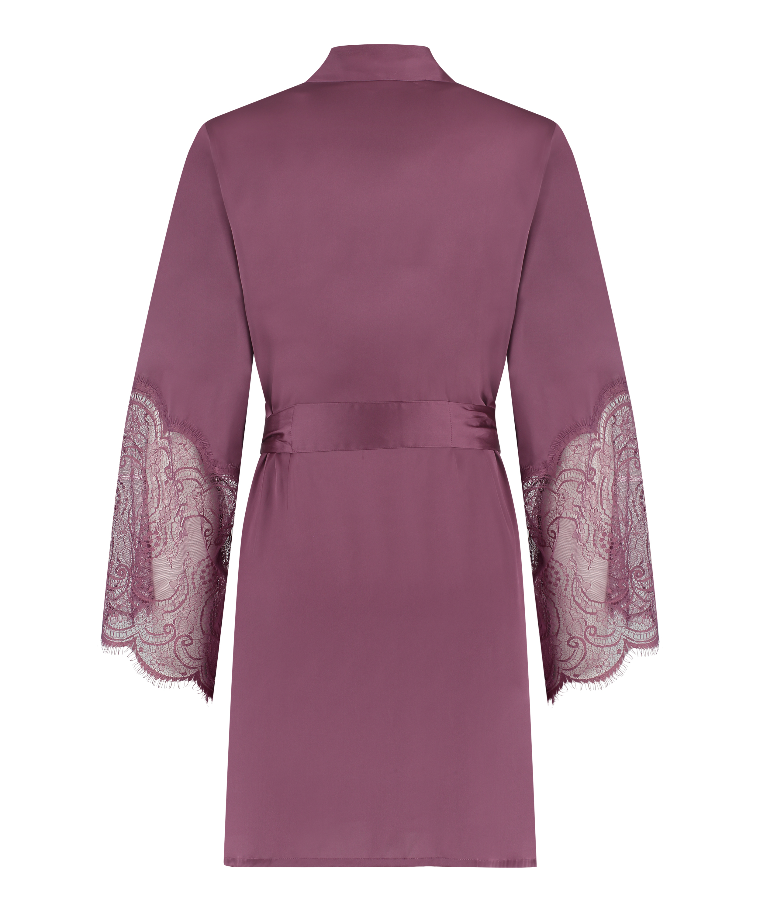 Kimono Satin, Pourpre, main