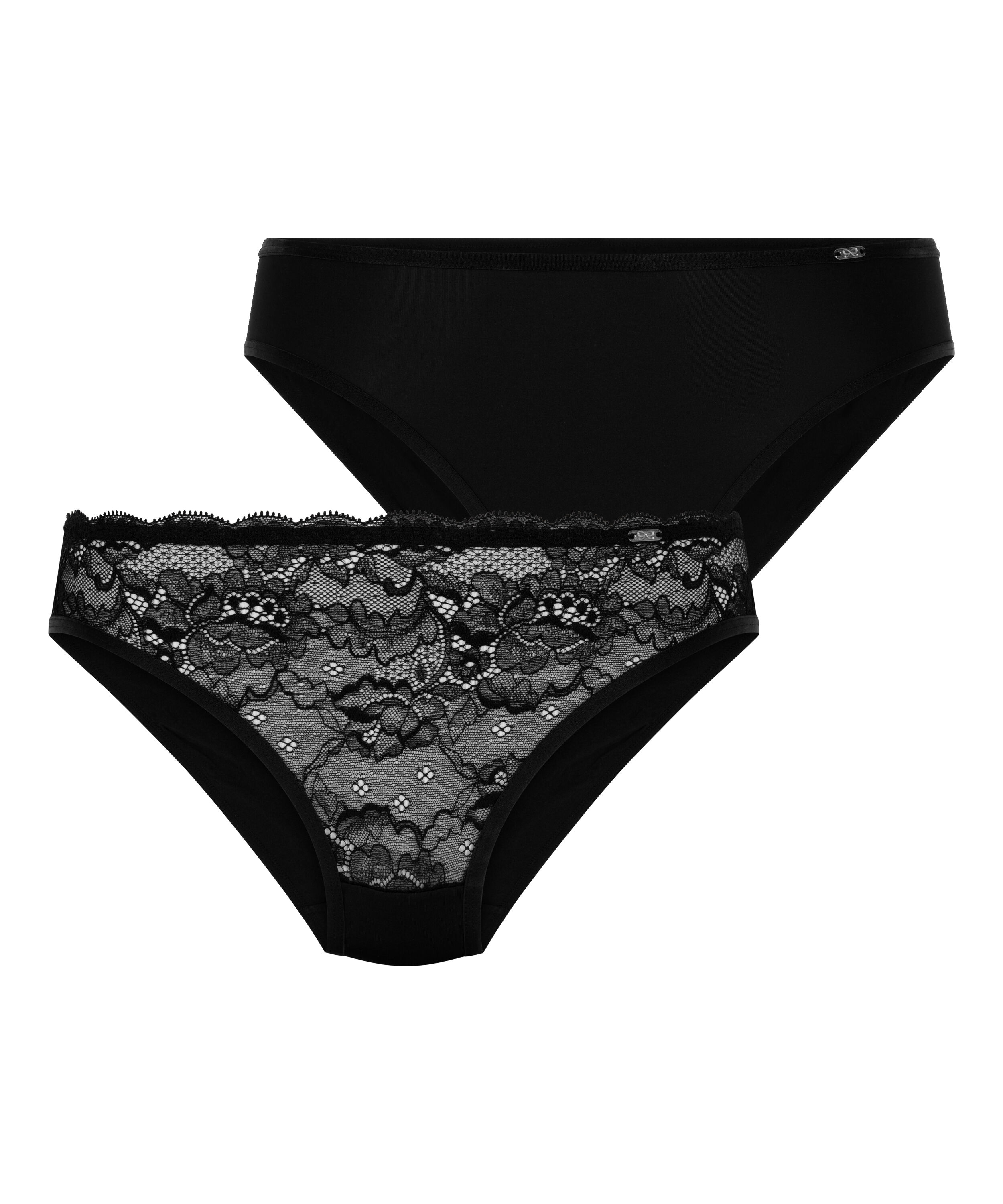 Lot de 2 slips Angie, Noir
