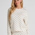 Pyjama Top Loose Pointelle, Blanc
