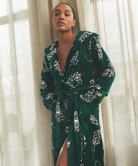 Badjas Fleece, Groen