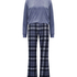 Pyjamaset met tas, Blauw