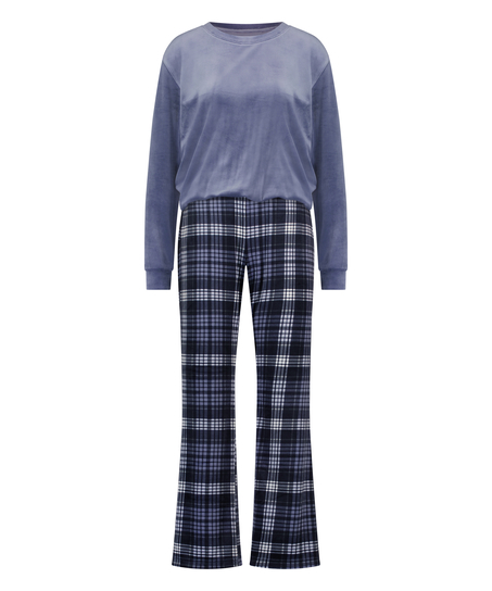 Pyjamaset met tas, Blauw