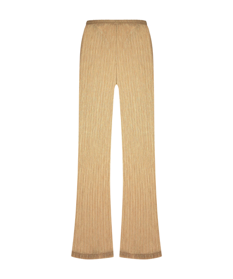 Pantalon de plage brillant Goldie, Jaune