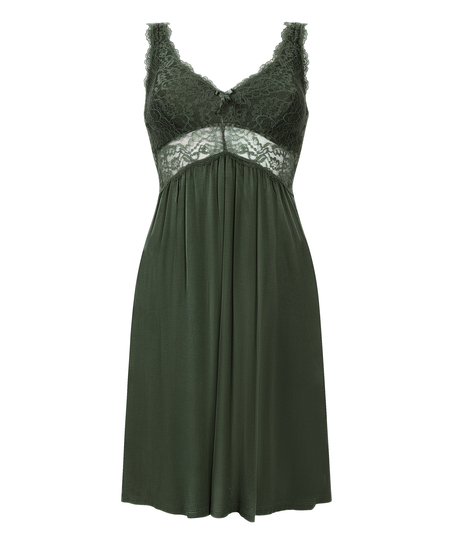 Slipdress Nora Lace, Groen