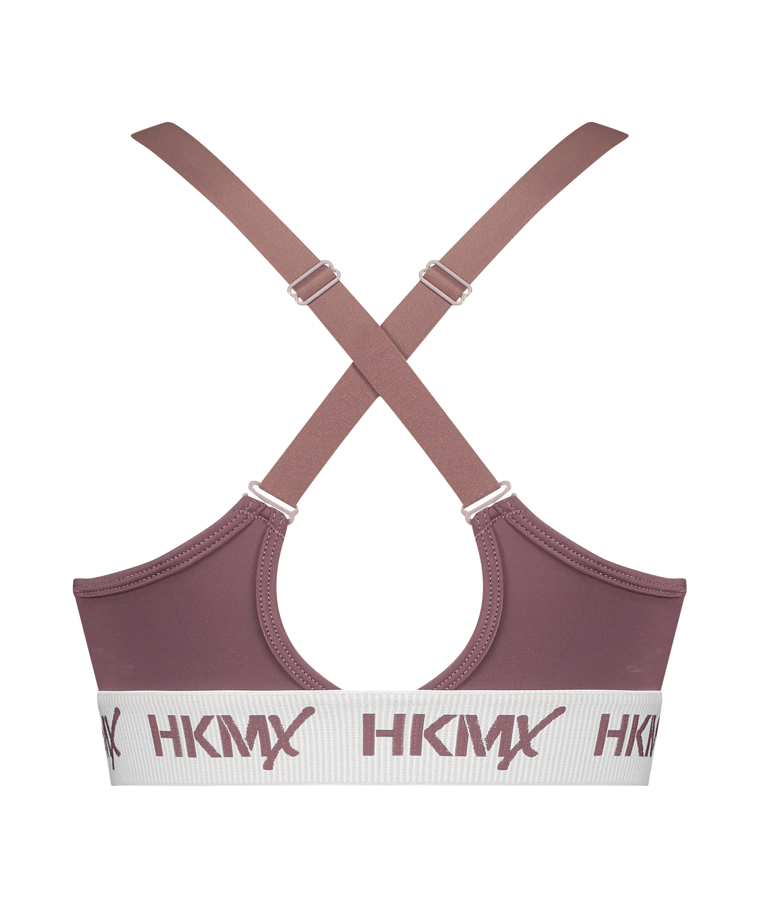 HKMX Soutien-gorge de sport The Crop Logo Level 1, Pourpre, main