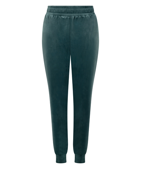 Joggingbroek Velours, Groen