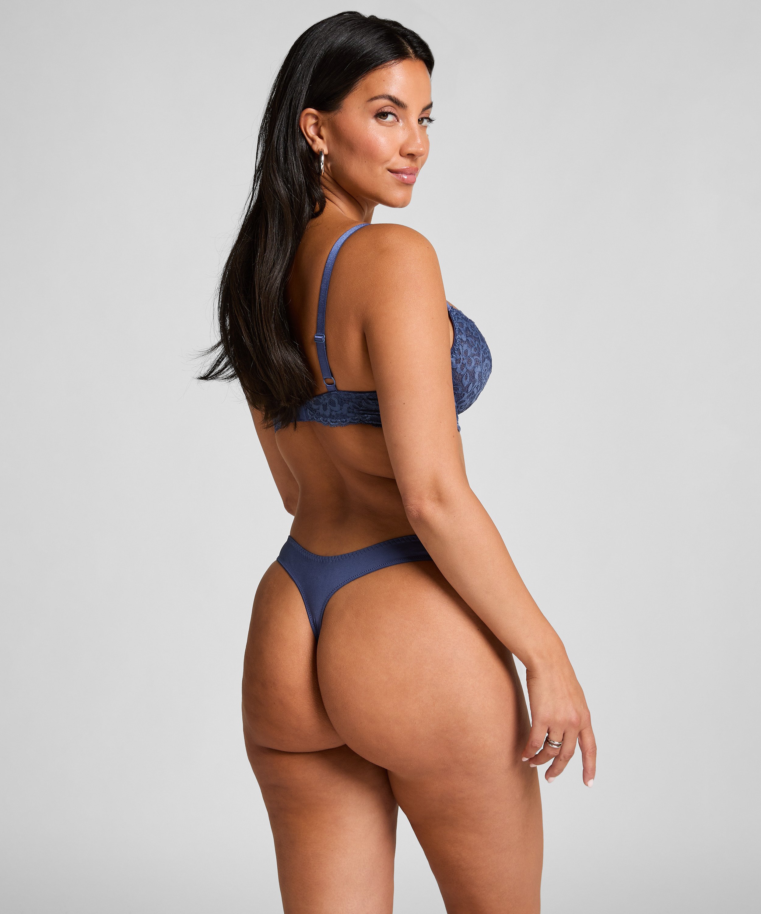 Niet-voorgevormde beugel bh Marine, Blauw, main