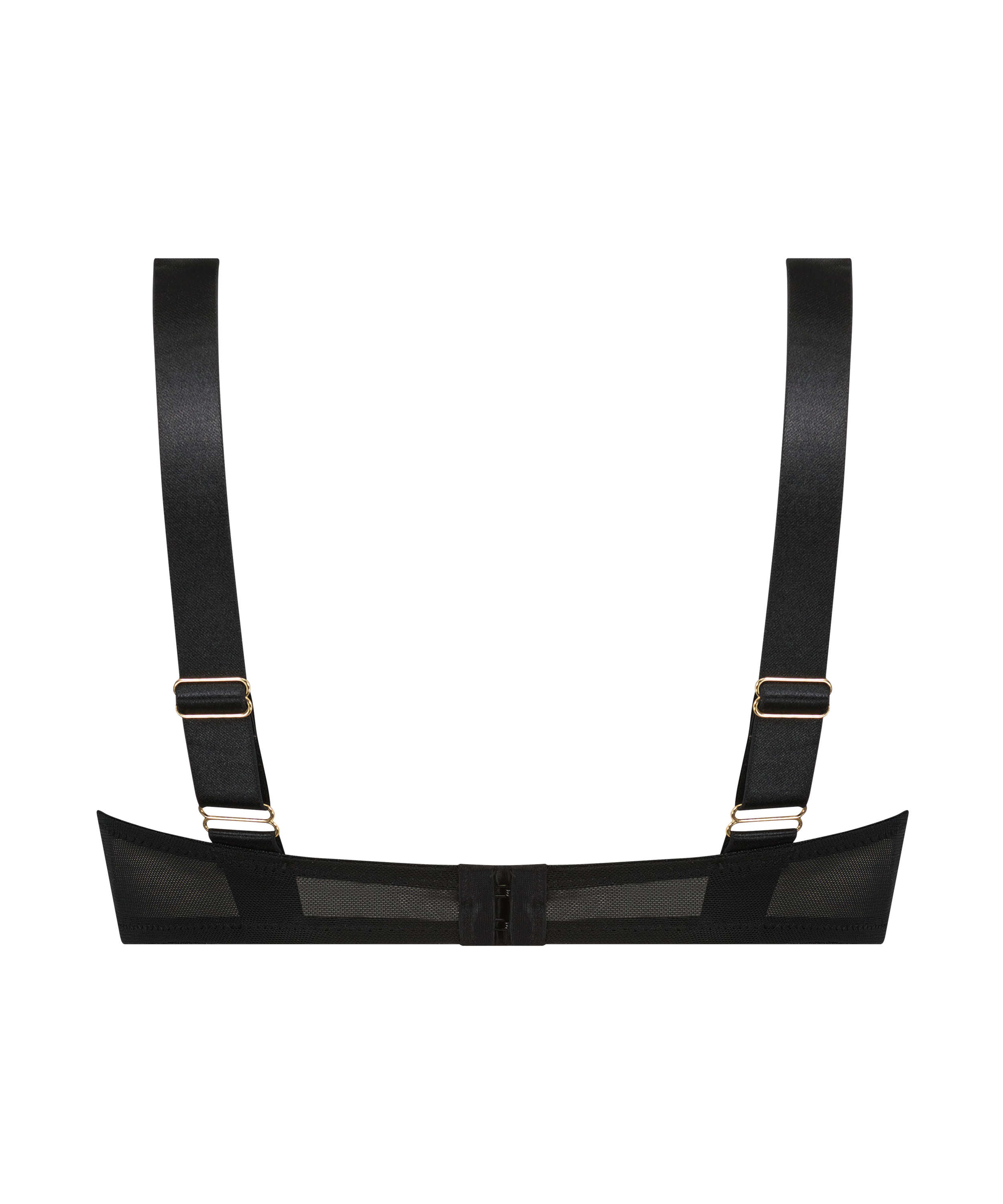 Soutien-gorge non rembourr&eacute; &agrave; armatures Hana, Noir, main