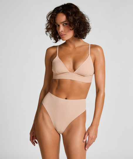 Triangle Brassière Smooth, Beige