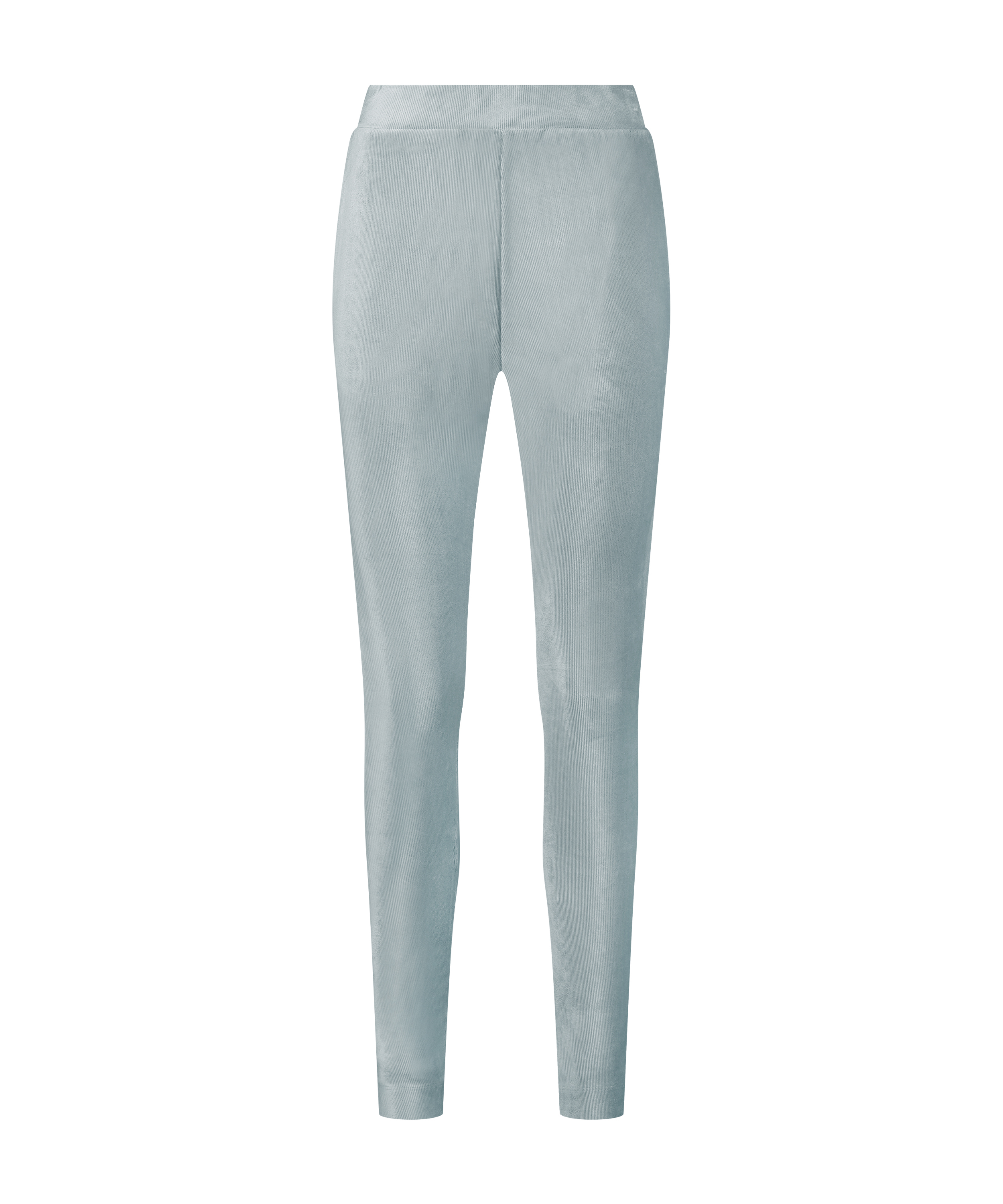Joggingbroek Velours Rib, Blauw, main