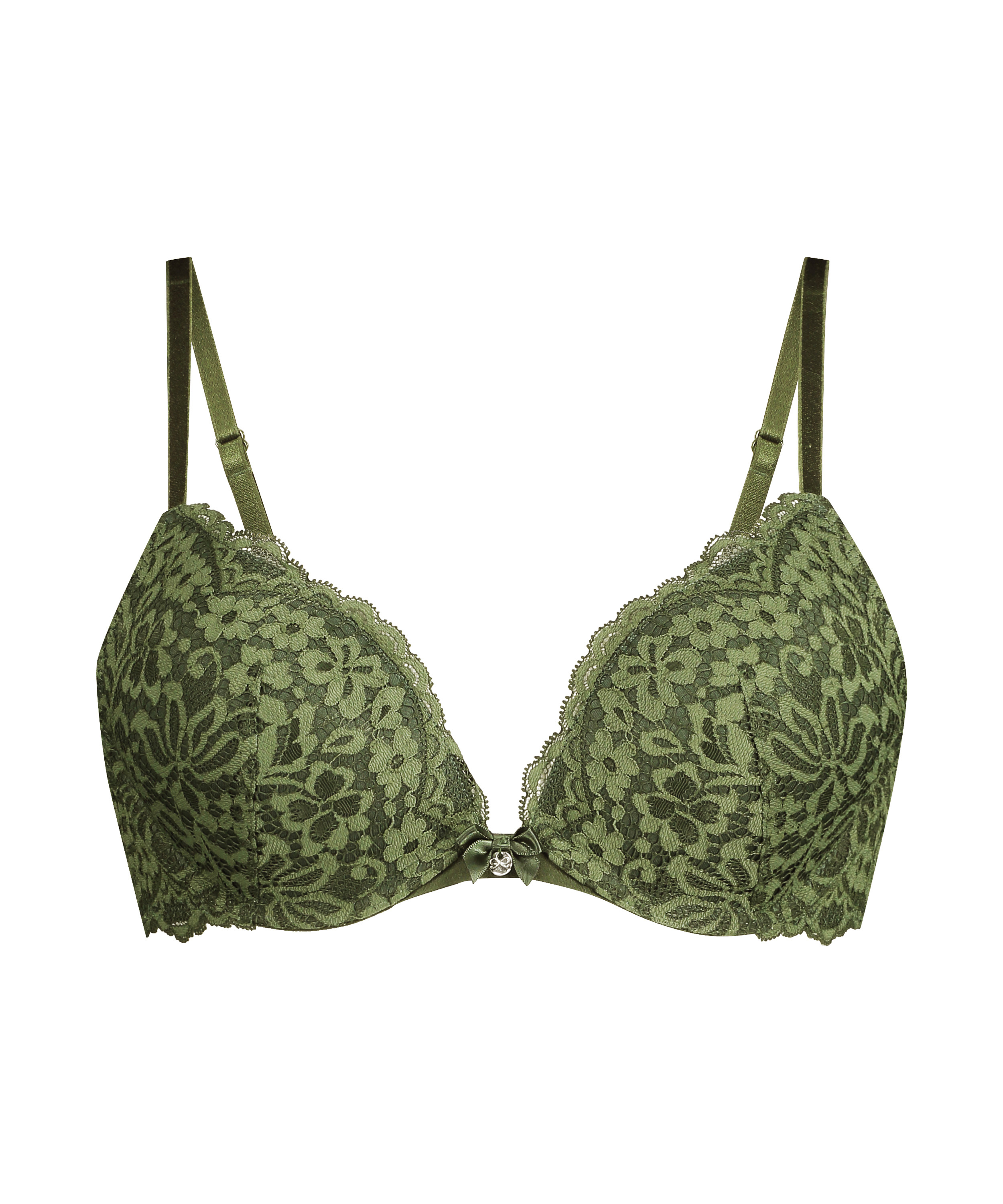 Voorgevormde push-up beugel bh Rose, Groen, main
