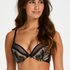 Soutien-gorge push-up rembourr&eacute; &agrave; armatures Malika, Noir