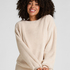 Top met lange mouwen Fluffy Fleece, Beige