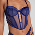 Soutien-gorge longline &agrave; armatures non rembourr&eacute; Missy, Bleu