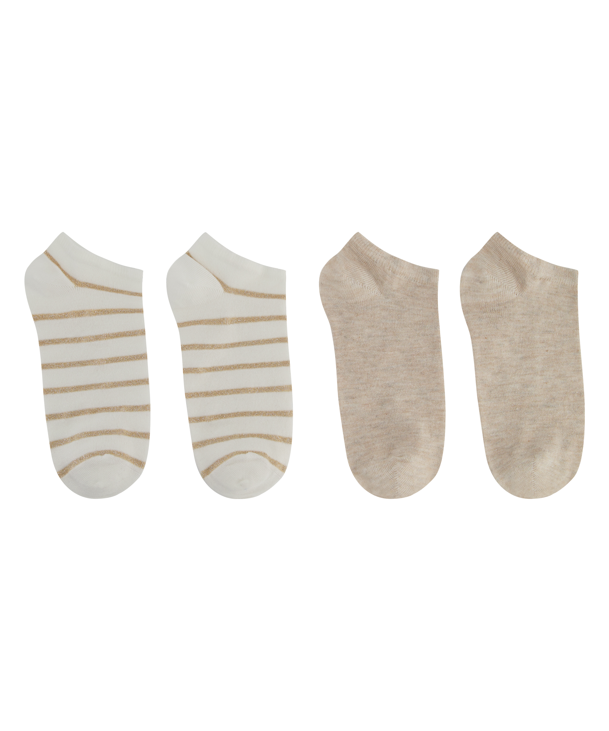 Lot de 2 paires de Chaussettes lurex, Jaune, main