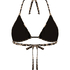 Triangel bikinitop Animalia, Bruin