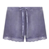 Short velours dentelle, Pourpre