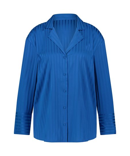 Jacket lange mouwen Satijn, Blauw