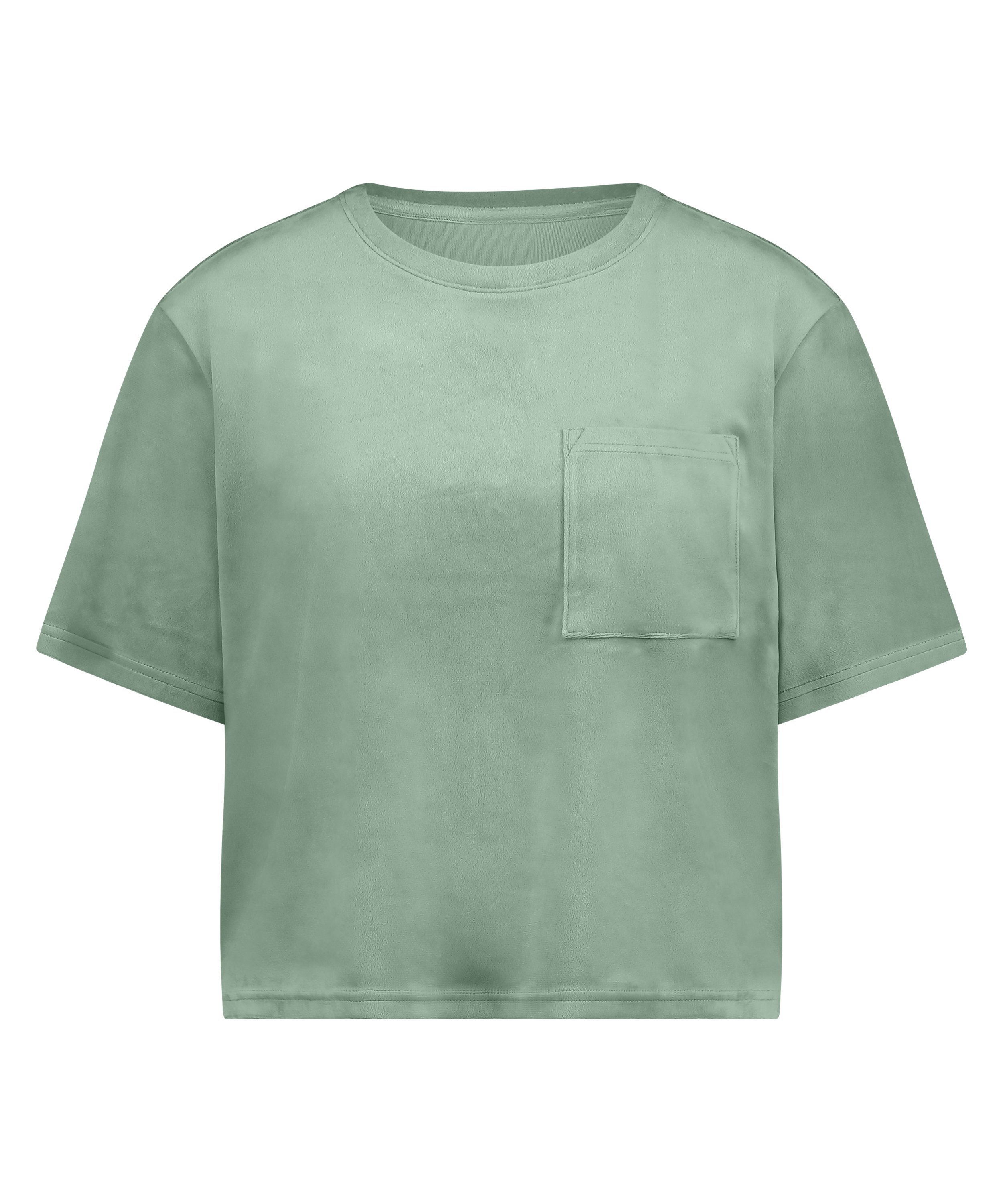 Top Velours Pocket, Groen, main