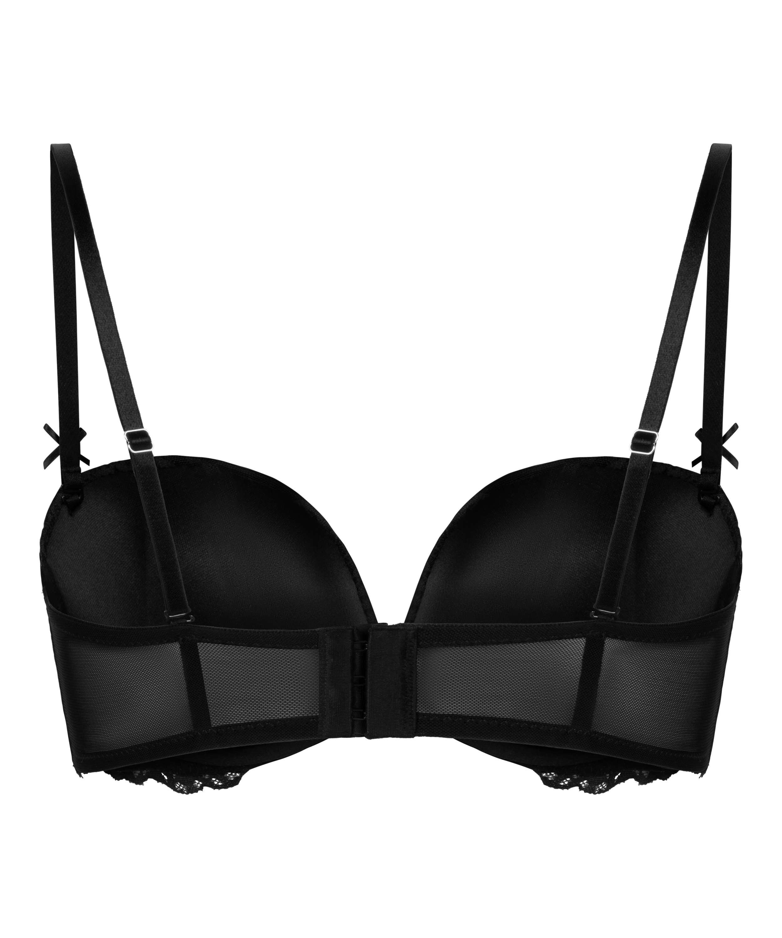 Soutien-gorge à armatures rembourré sans bretelles Posie, Noir, main