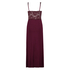Slipdress Modal lace long, Rood