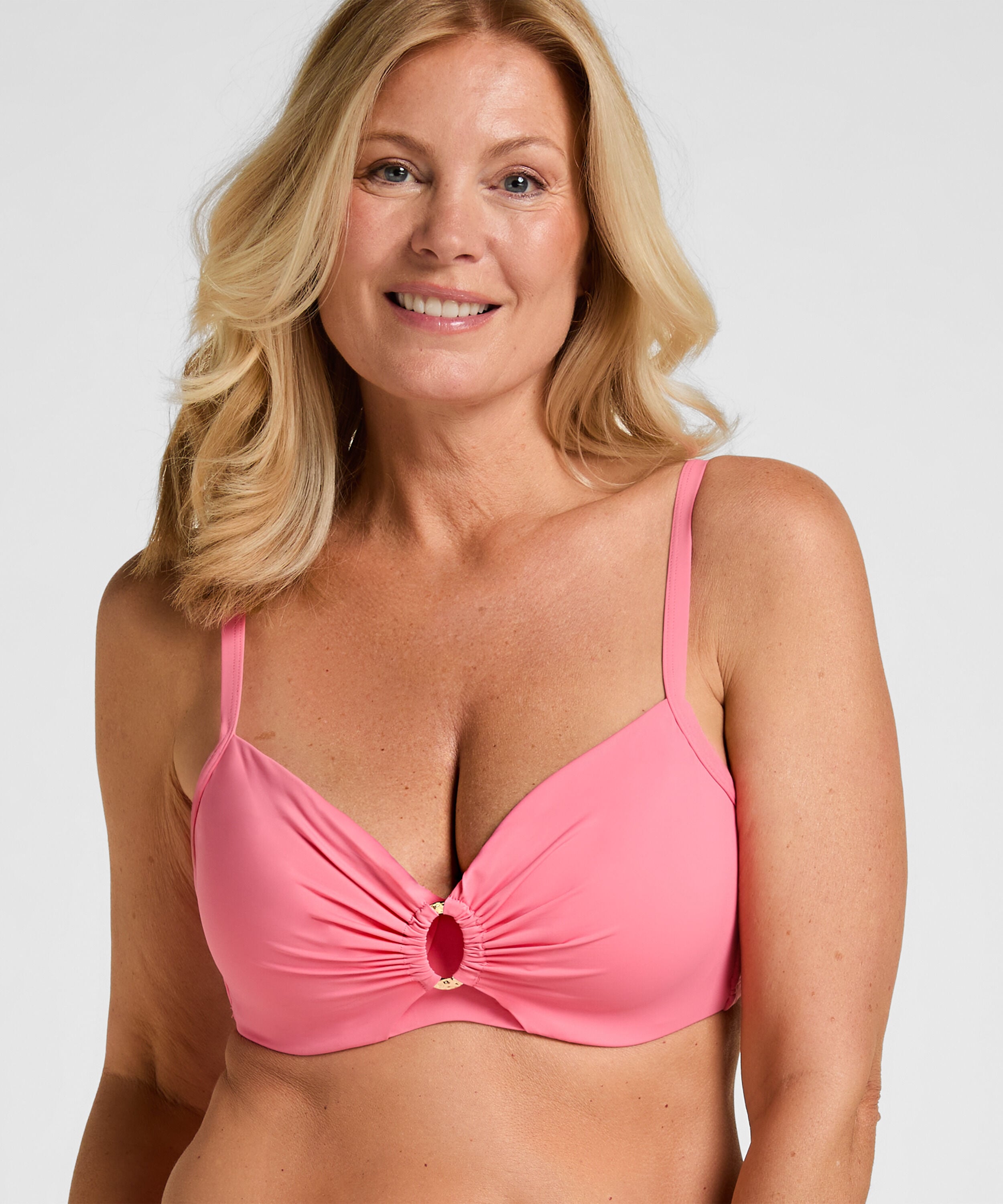 Niet-voorgevormde beugel bikinitop Luxe, Roze Niet-voorgevormde beugel bikinitop Luxe, Roze