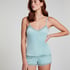 Cami top Velours Lace, Groen