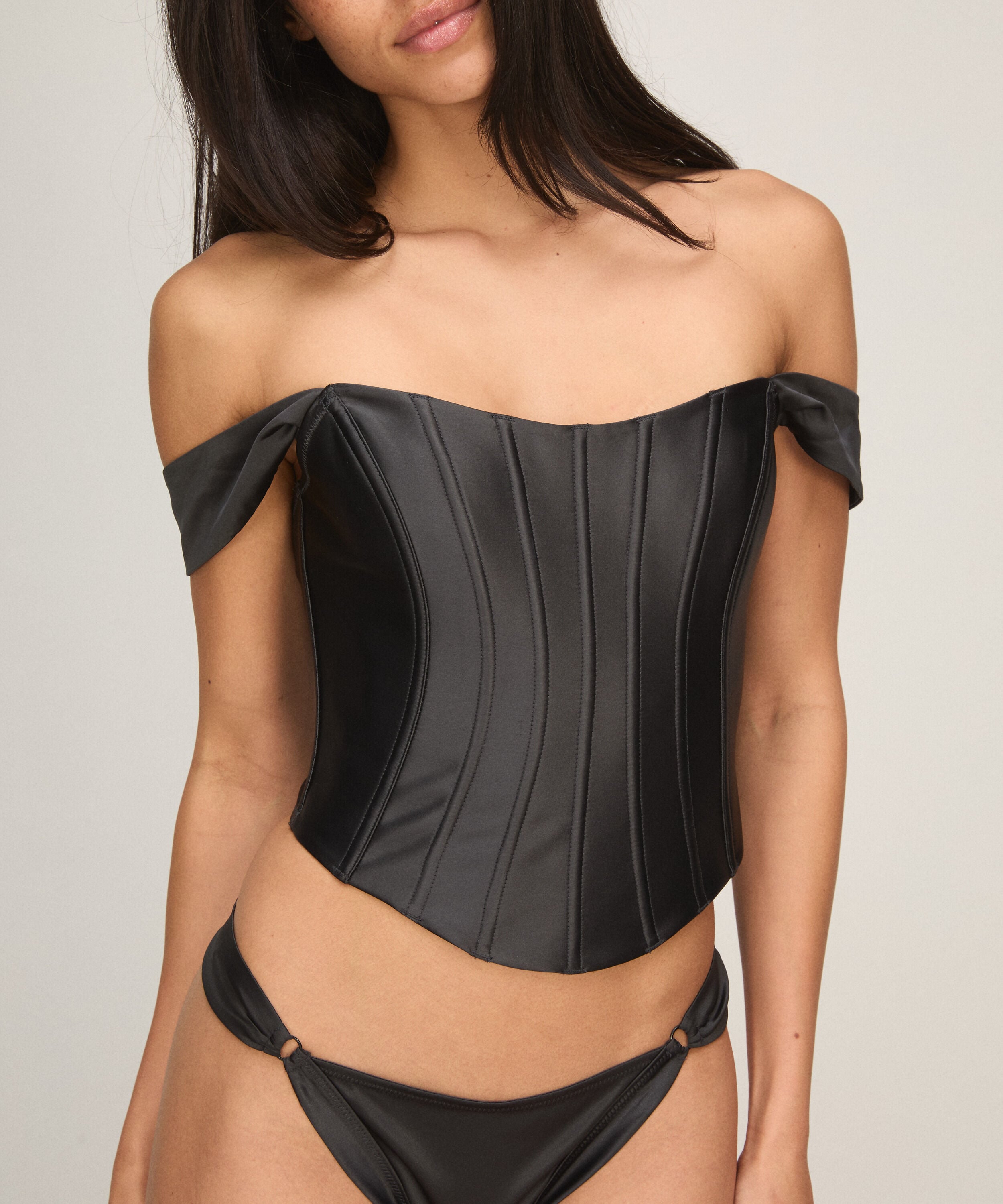 Bustier Anastasia, Noir
