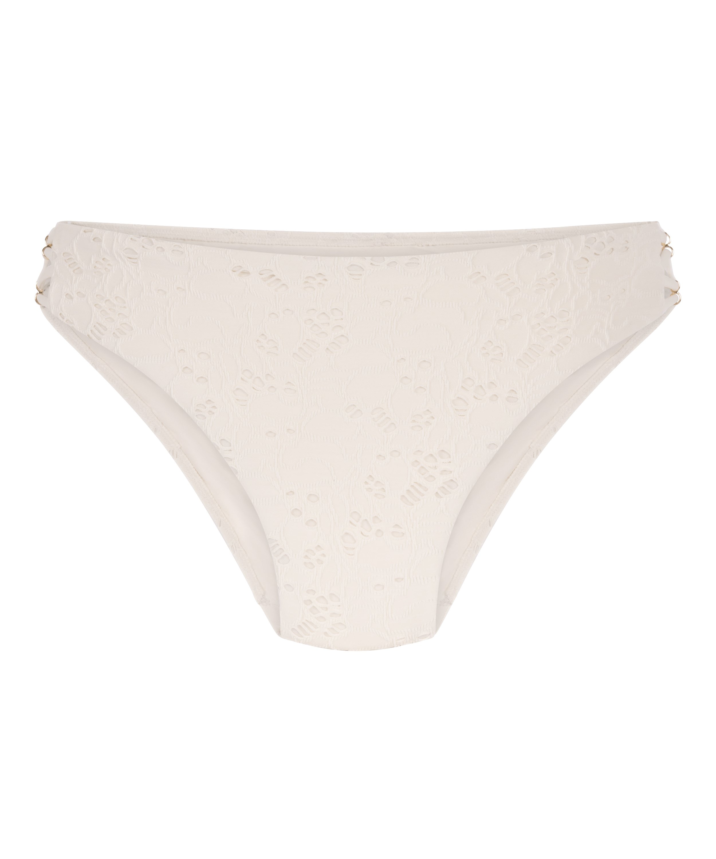 Bas de bikini Crochet, Blanc, main
