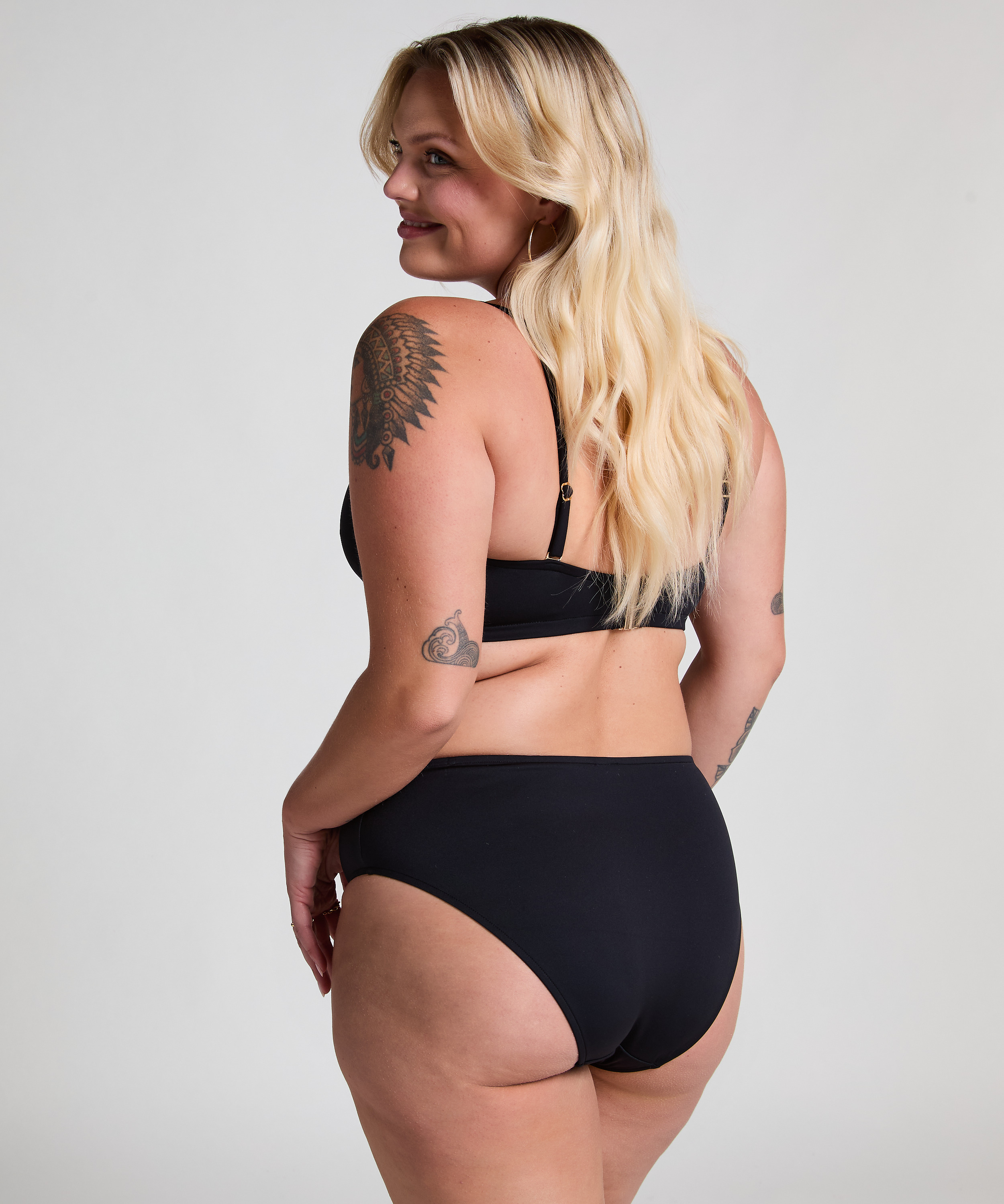 Neoprene Rio bikinibroekje, Zwart, main