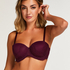 Soutien-gorge sans bretelles avec armatures pr&eacute;form&eacute; Tracey, Pourpre